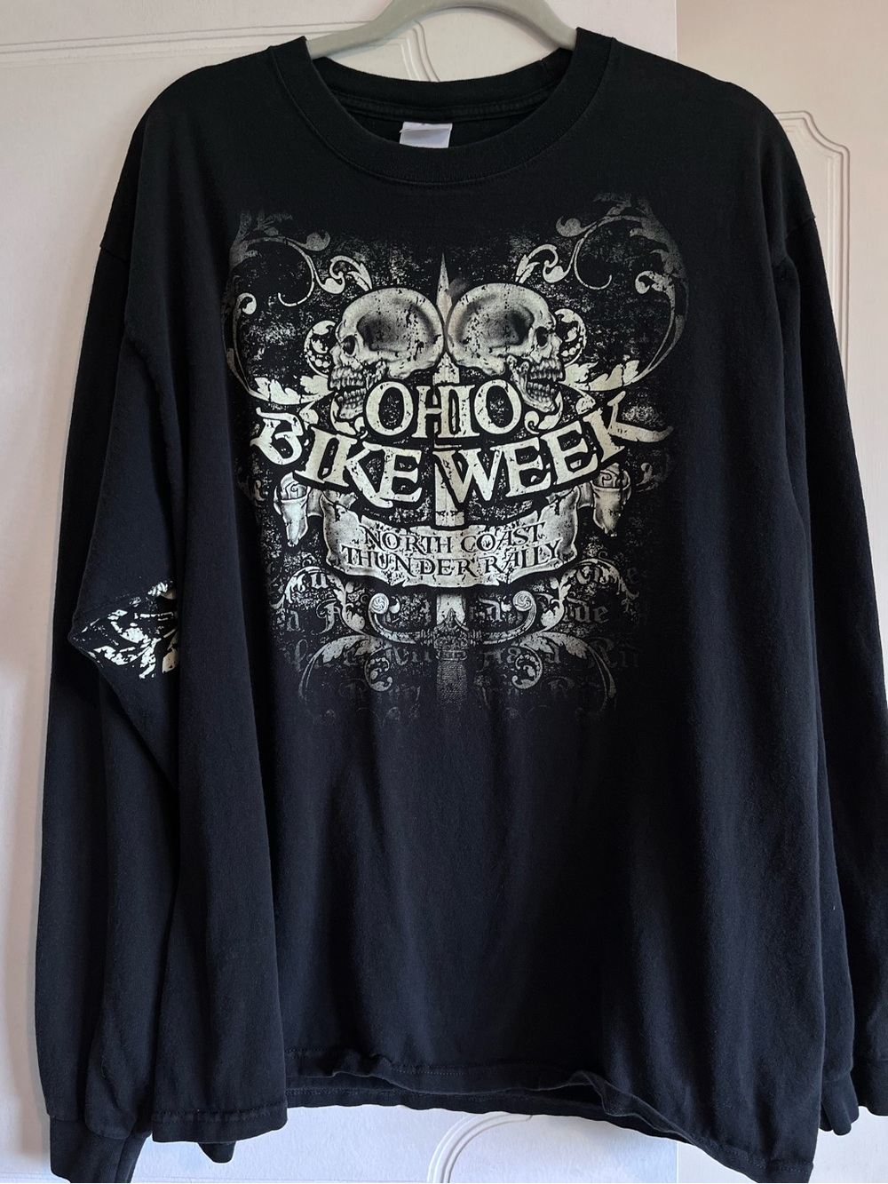 2010 Ohio Bike Week North Coast Thunder Rally Men’s XL Motorcycle Long Sleeve T